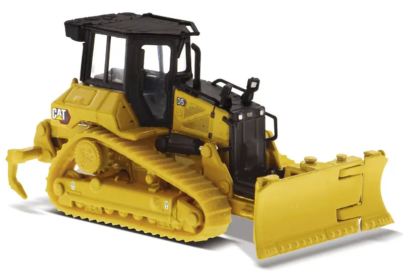 New DM Cat-terrpillar 1/87 CAT D5 Dozer with Fine Grading Undercarriage and Foldable Blade - High Line Series By Diecast Masters