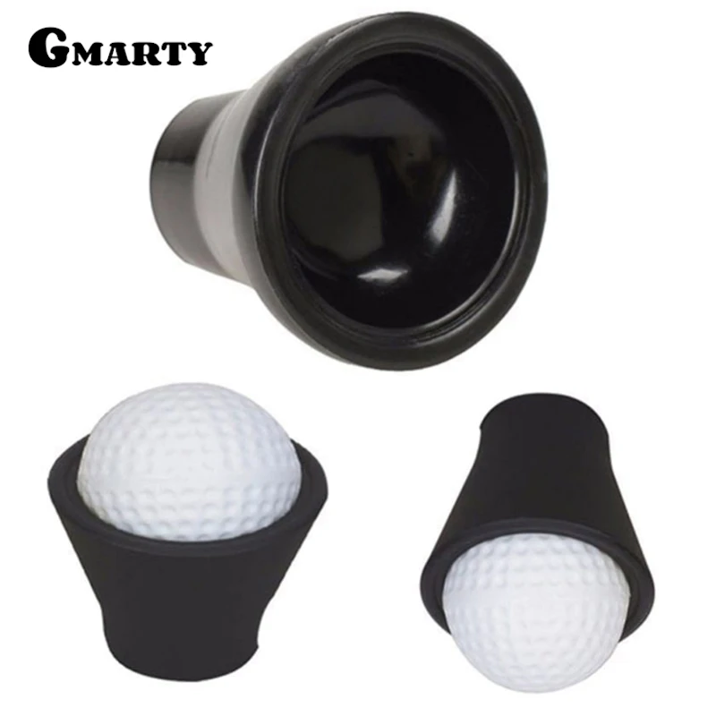 골프 공 고무 픽업 리트리버 그래버 픽업 흡입 컵, 퍼터 그립 골프 공 훈련 보조기구, 1 개