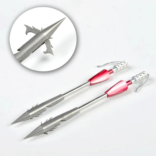 3pcs Stainless Steel Slingshot Fish Darts Broadheads Arrowhead