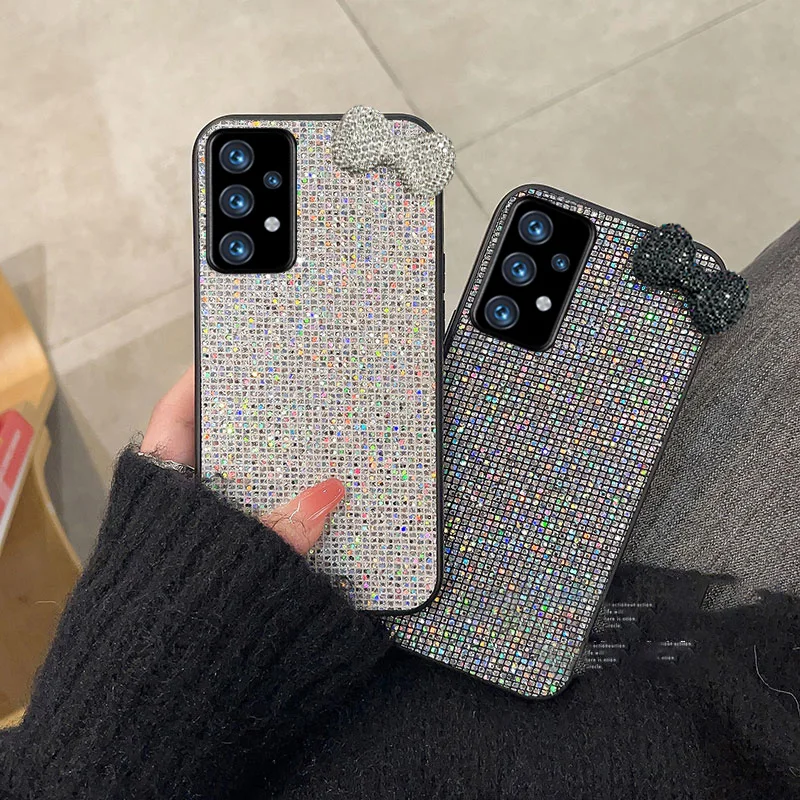 Luxury Shiny 3D Diamond Bowknot Phone Case - Lovely Soft Back Cover