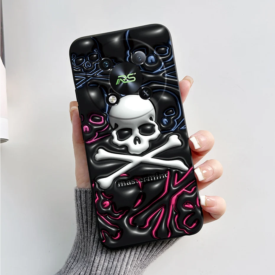 Marble Black Matte Soft TPU Silicone Full Protective Phone Case