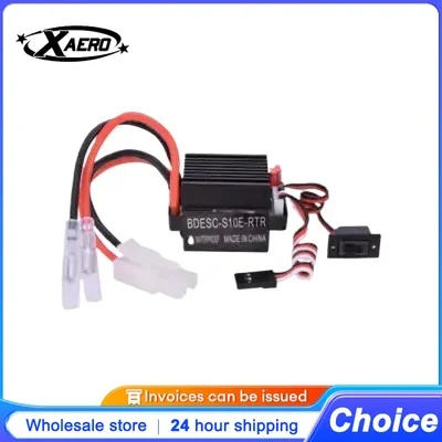 Vue de dessus du contrôleur de vitesse ESC 6-12V 320A montrant les connecteurs et le dissipateur thermique.