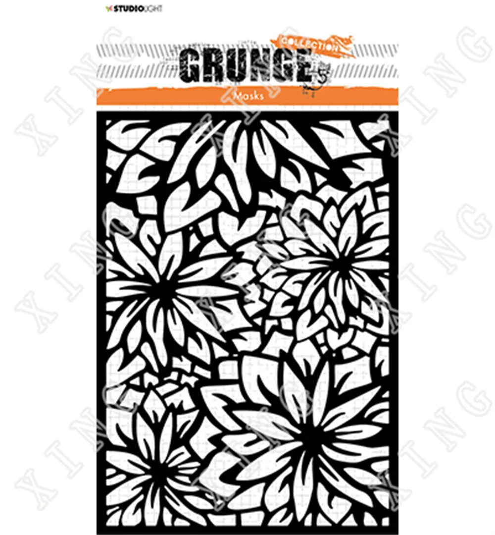 2022 Floral Patterns Anemone Dahlia Magnolia Layering Stencils Diy Painting Paper Scrapbooking Coloring Kids Fun Drawing Molds 