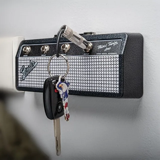 Fender Blues Zenei Kulcstárolók Jack Rack Kulcstartó Gitár Fal Tartó Vintage Erősítő Otthoni Dekorációs Ajándék