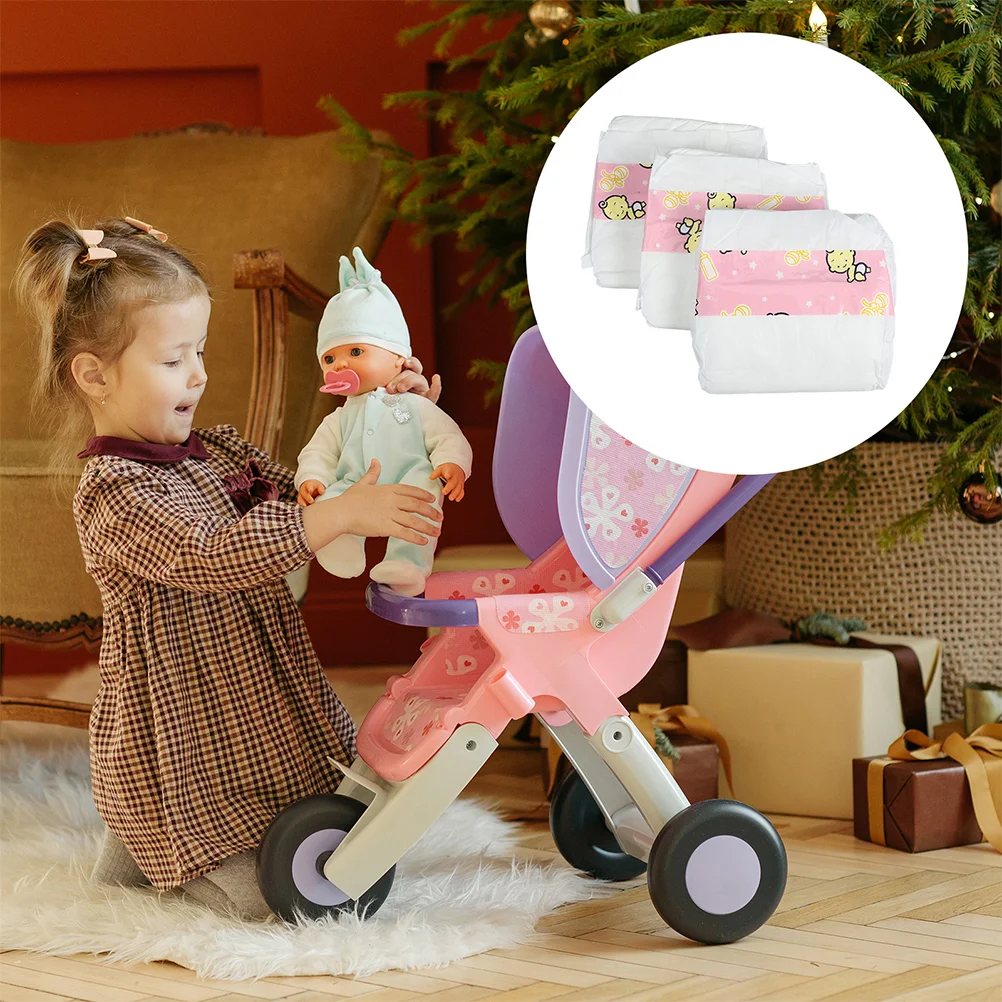 

Dolls Nappies Pretend Play Doll Nappies Doll Dress Up Diapers Play House Props Changing Diaper For Family Toy Accessories