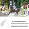 Leather Horse Whips 23.5 Inches Leather Crop Whip Horse Riding Crop Whip Soft Horse Black White Red Whip Equestrian Horse Whip 3