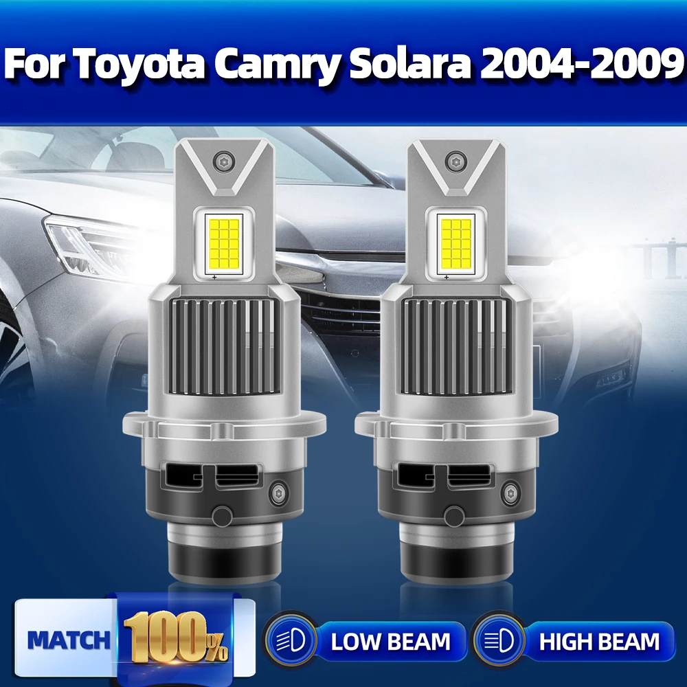 

D4S Canbus Led Headlight Bulbs 60000LM Car Lights 12V 6000K HID Xenon Lamp For Toyota Camry Solara 2004 2005 2006 2007 2008 2009
