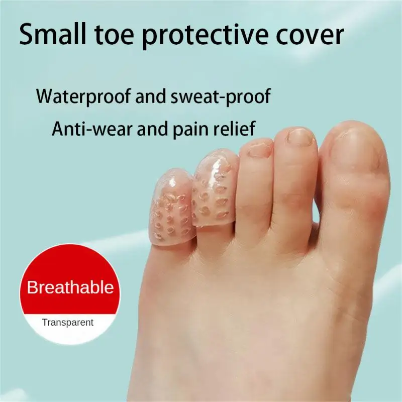 1/2/Silicone Toe Cap Cover Anti-Friction Breathable Toe Protector Prevents Blisters Transparent Toe Cap Foot Care Tool