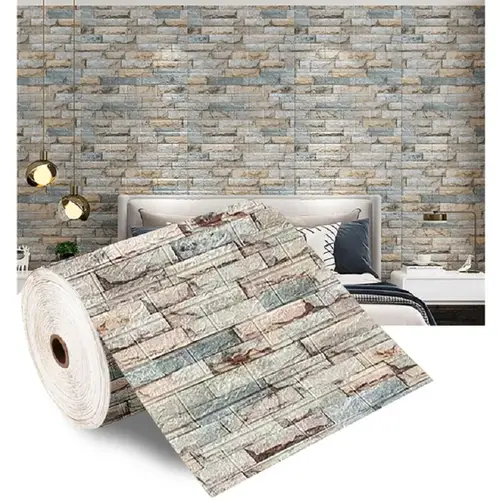 3D Foam Brick Wall Panels Stickers Self Adhesive Waterproof Living Room Wallpaper Wall Decal Home Decor Wallcovering TV Backdrop - Image 9