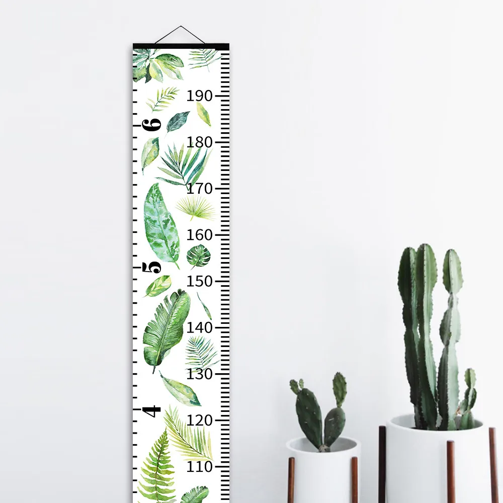 Children Height Measuring Chart Decorative Baby Growth Chart Anime Poster For Children Room Decor Wall Decor Cartoon Wooden Height Chart Height Measure Ruler