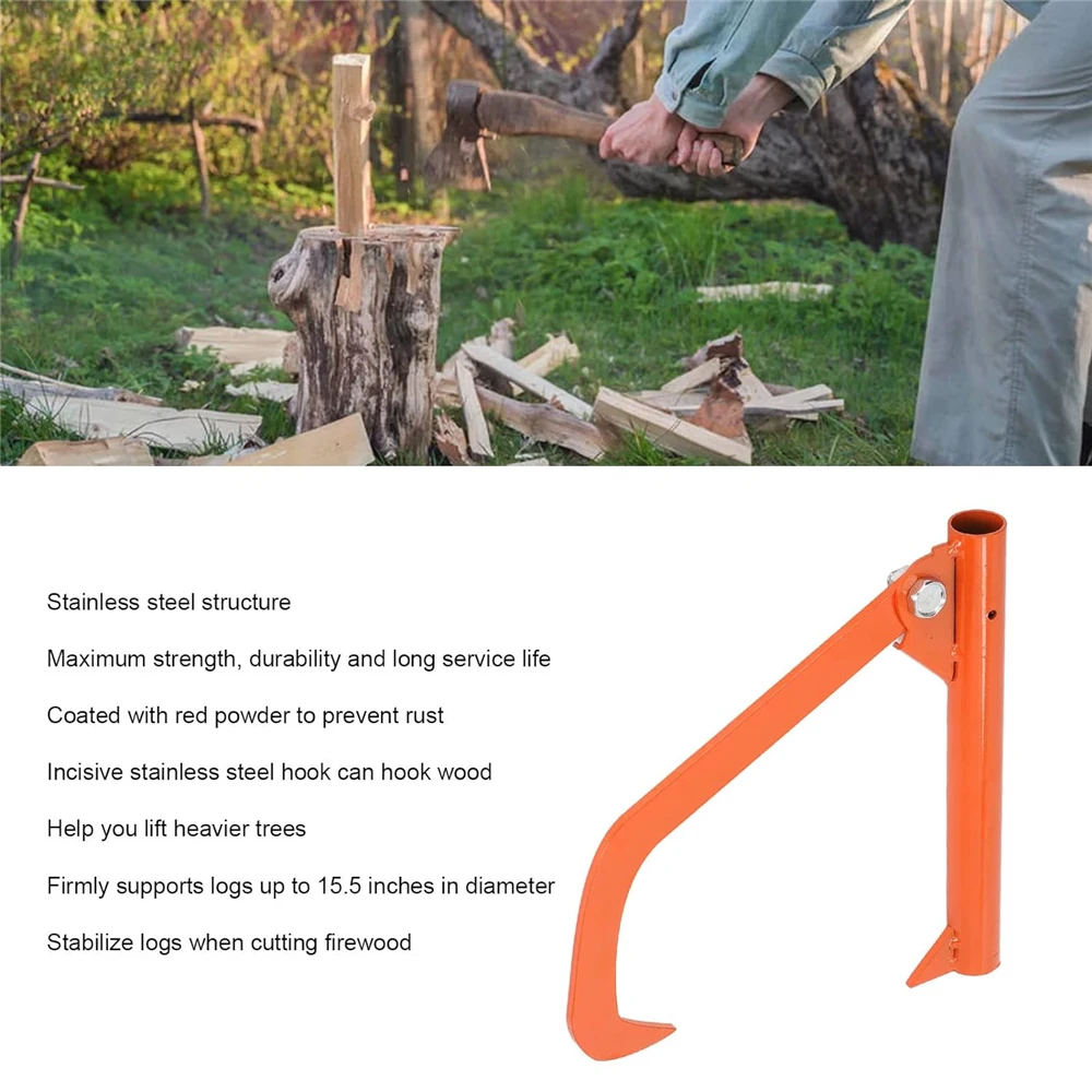Roller Felling Lever Garden Backyard Lifter Log Peavy Rustproof Cant Hook Tools Home Backyard Lifter Rustproof Roller Tool 4