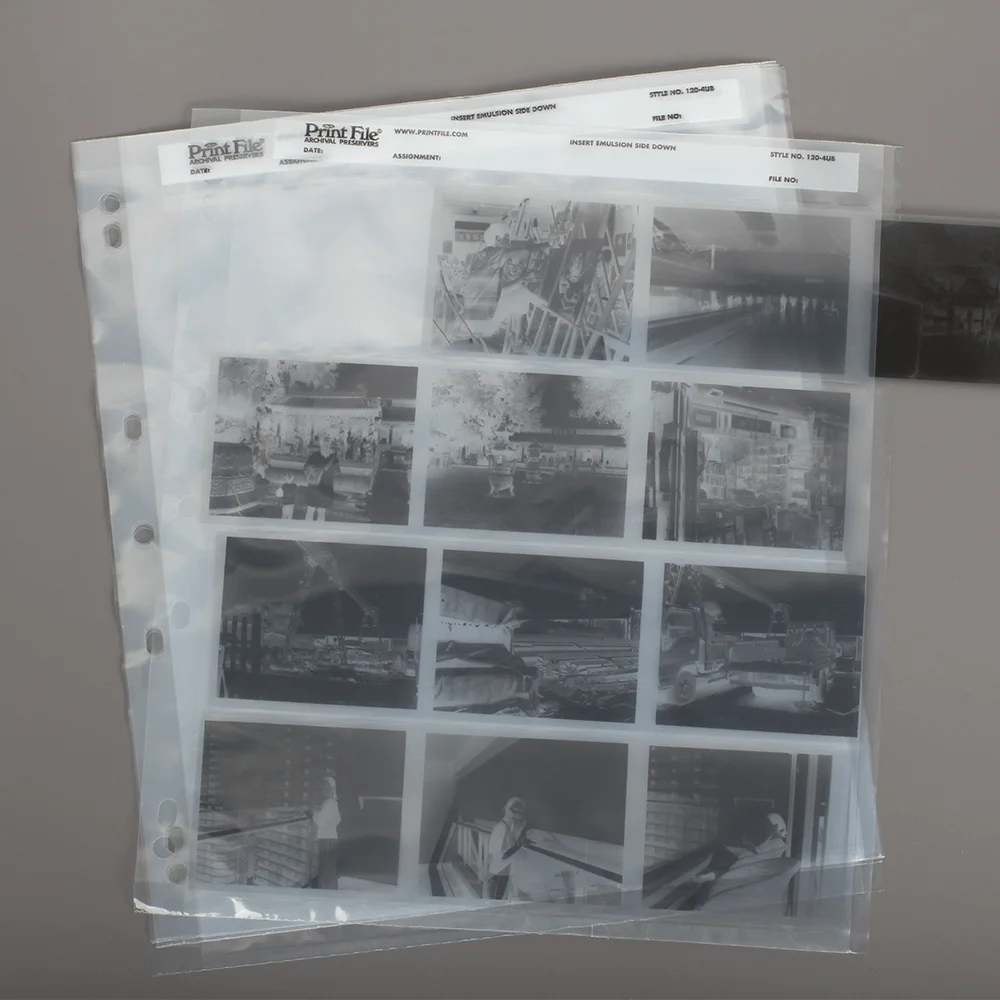 120mm Negatives Film Preservers Pages 120mm Film Slide Acid-free Storage Bags Standard Binder Pages PrintFile