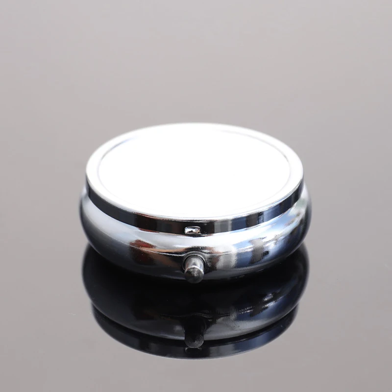 Waterproof Metal Pill Organizer Portable Round Square Pill Box Pill Container Weekly Pill Splitter Box