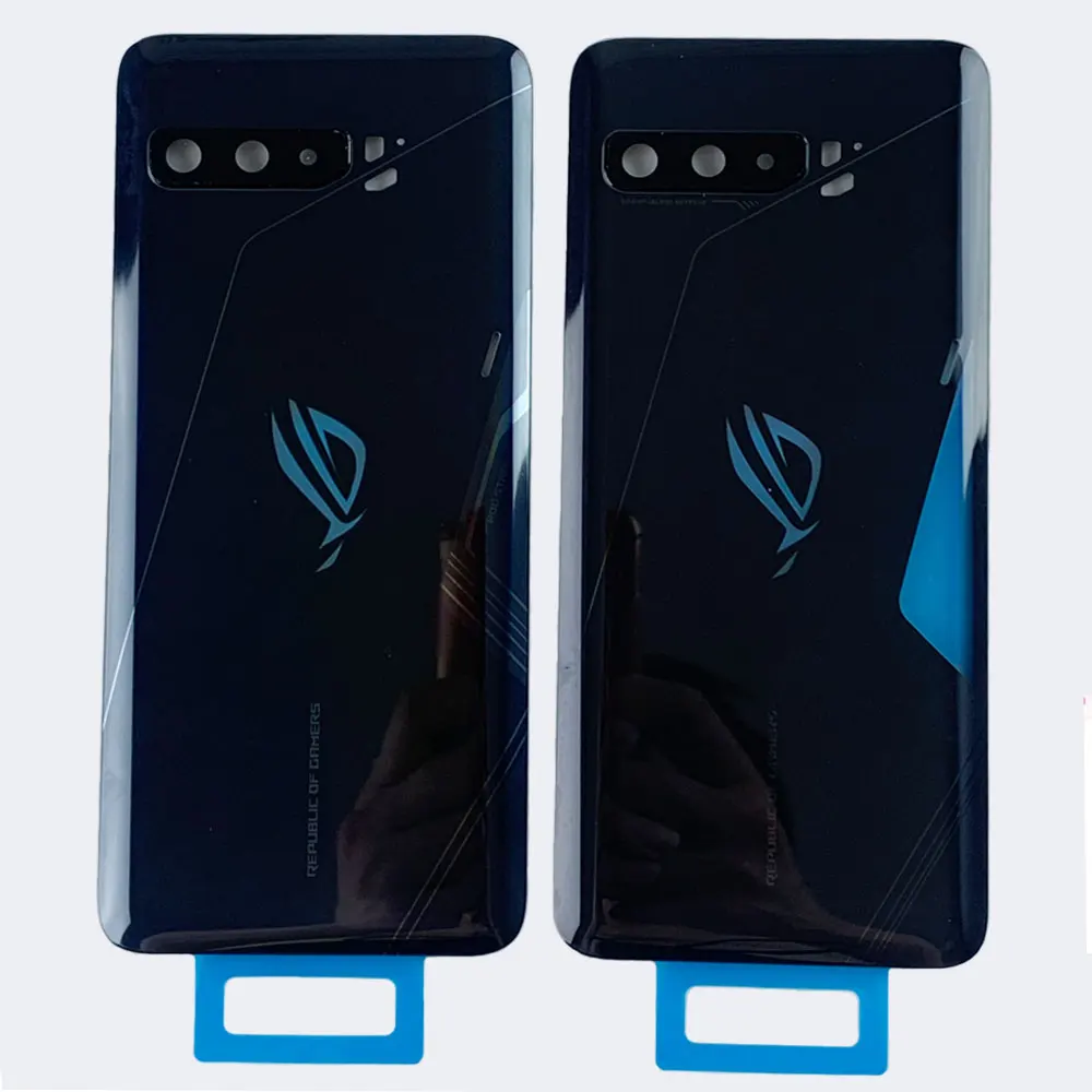

Original Glass Battery Cover For Asus ROG 3 ZS661KS ROG Phone 3 Strix Back Door Rear Housing Case With Camera Frame Lens