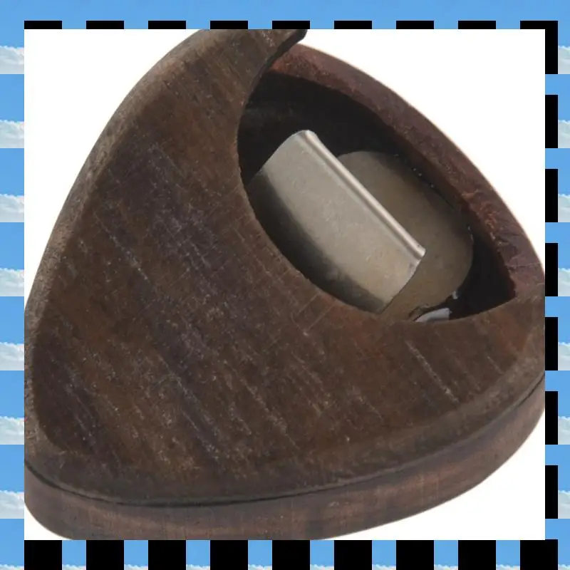 ABME 3X Guitar Pick Box Portable Rose Wood Guitar Pick Storage Musical Instrument Accessories For String Instrument