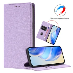 Premium Magnetic Lichee Pattern Leather Phone Cover for G Stylus Play 5G 2026 (PURPLE)