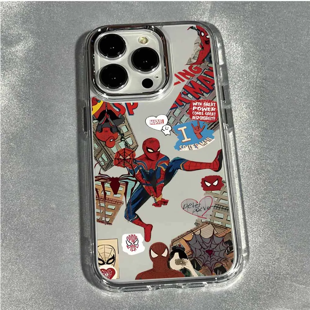 Enhanced Transparent Soft Cover - Cool Y-Spiders M-Man Design Phone Case