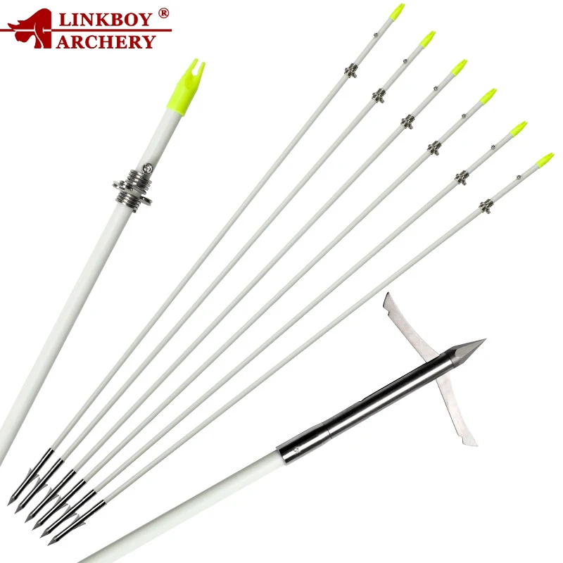 8mm Fiberglass Shaft Arrows Professional Bow Fishing Arrows Archery