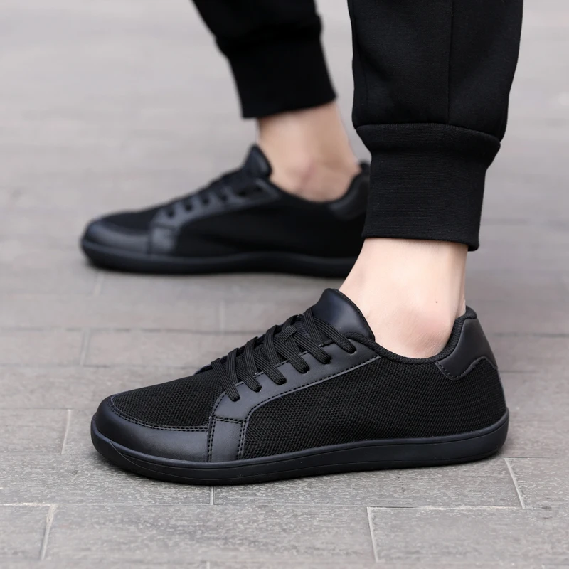 Men's Barefoot Trail-Running Shoes Wide Minimalist Casual Sports Shoes Zero Drop Optimal Relaxation