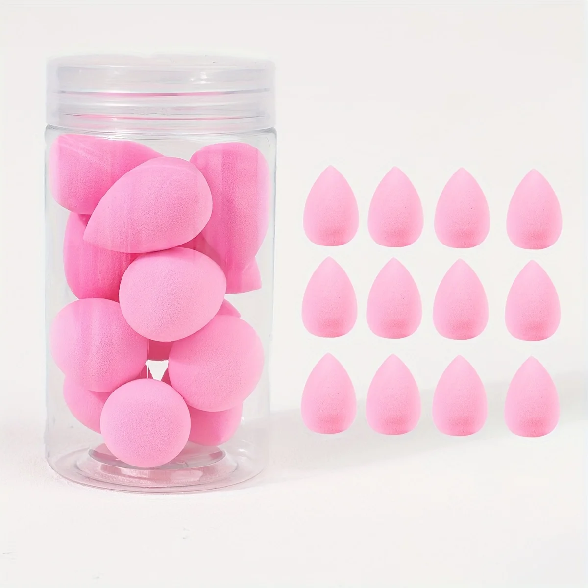 12pcs Mini Makeup Sponges - Soft, Latex-Free for Flawless Foundation Application, Wet & Dry Use, Alcohol-Free