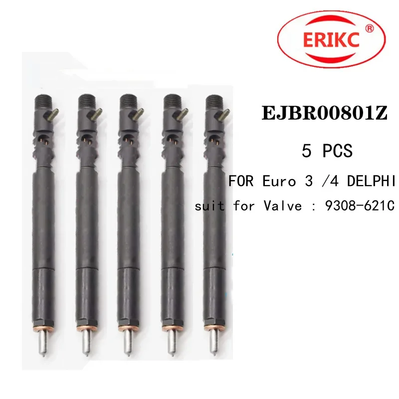 

ERIKC 5 шт. EJBR00801Z инжектор для общей топливной системы EJBR 008 01Z для Euro 3 /4 DELPHI