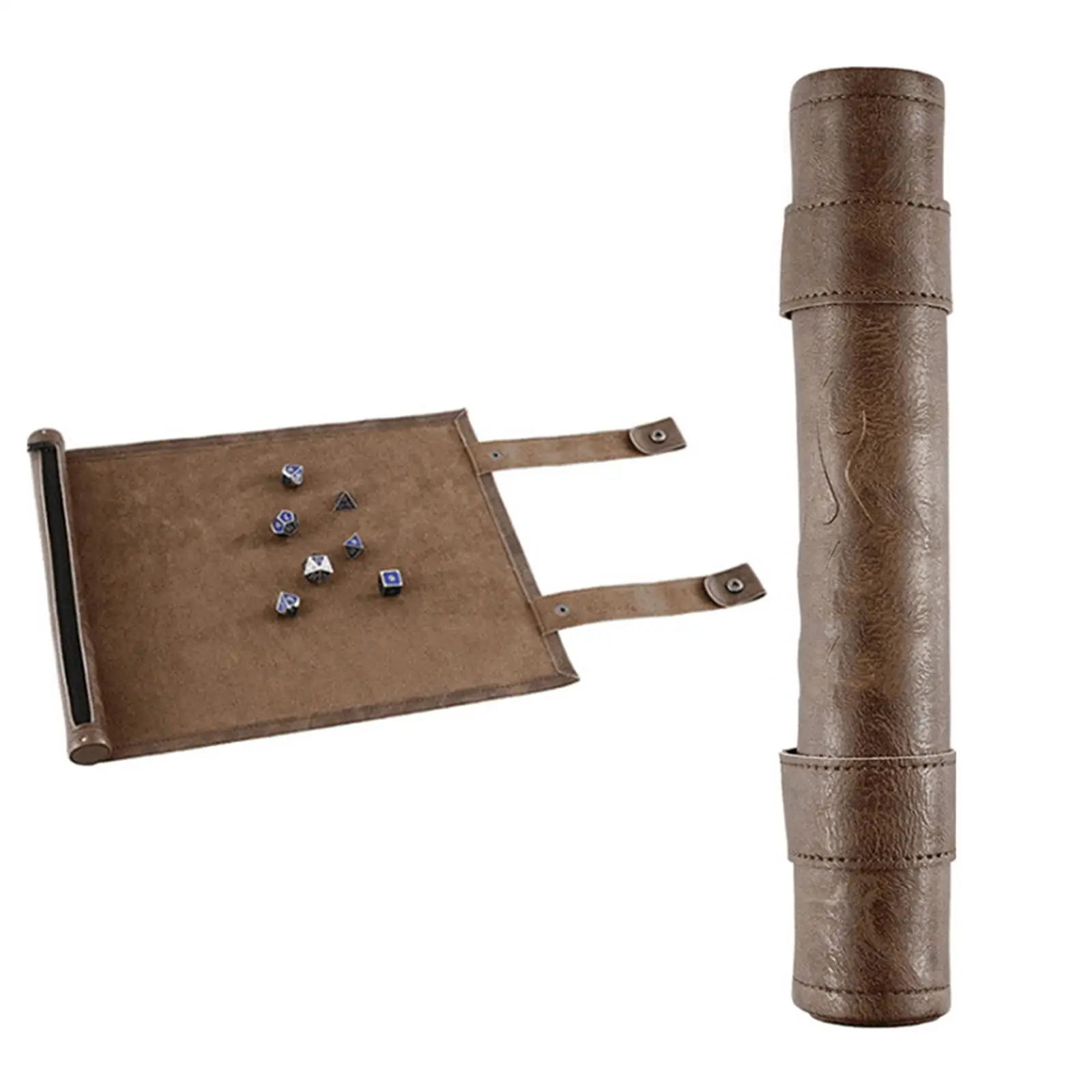 Dice Rolling Tray Mat Fittings with Pocket Storage Bag for Traveling dice tray