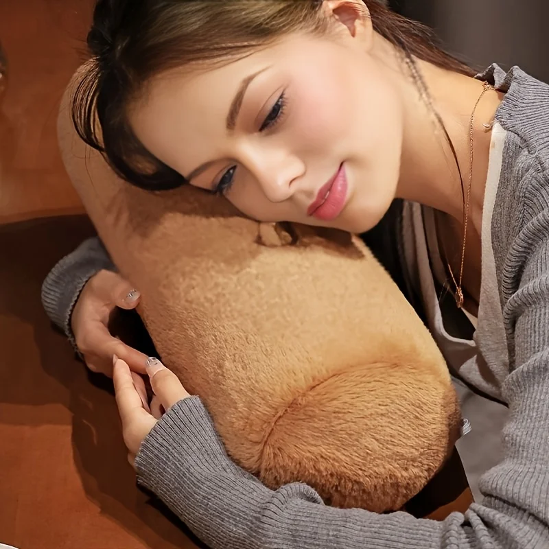 Lovely Capybara Backrest Cushion, Large Backrest Cushion,Lumbar Support Pillow,Triangle Reading Pillow, Adorable Design