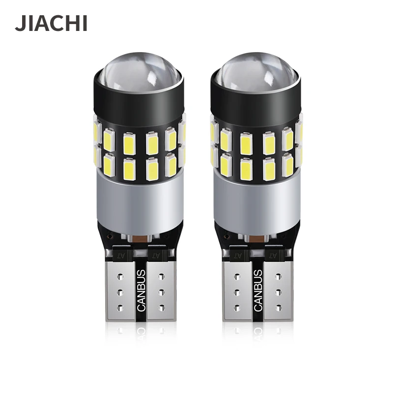 

JIACHI 2pcs T10 W5W Led Canbus Bulbs 194 168 30SMD 3014 White 12V led Car Interior Reading Parking Lights for BMW Audi Mercedes