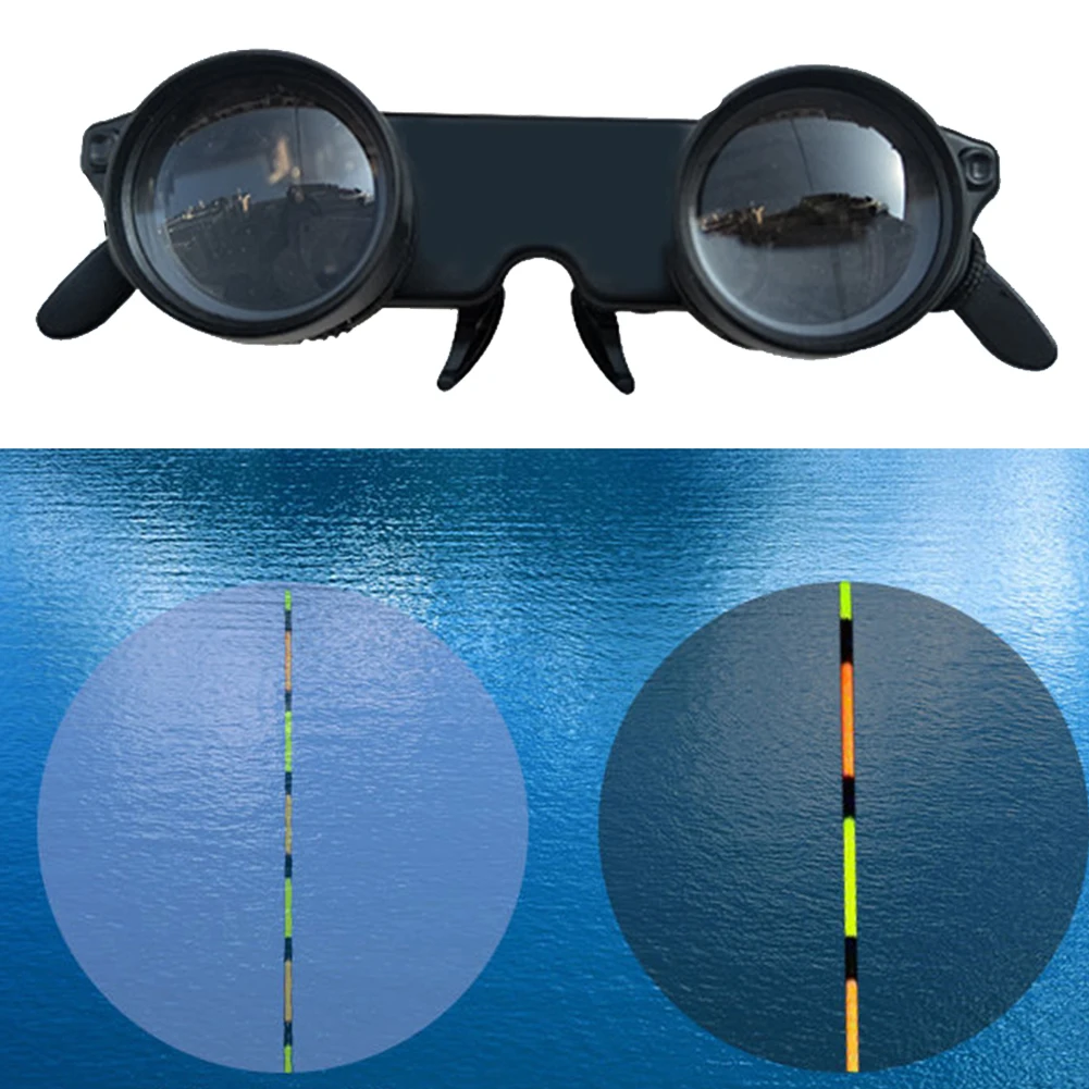 Telescope Fishing Glasses Adjustable Zoom Fishing Focusing Glasses Wearable Outdoor Portable Magnifier for Fishing Bird Watching