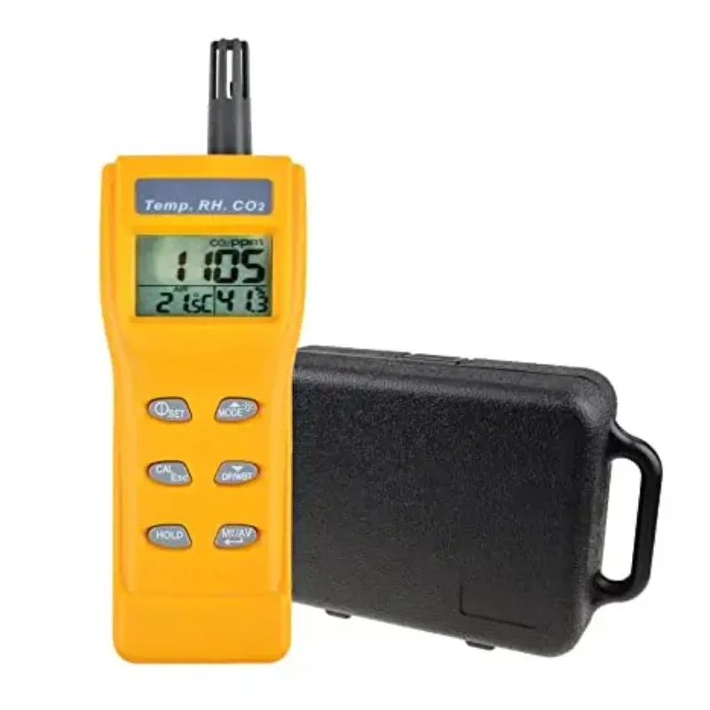 

AZ7755 New Handheld Carbon Dioxide Gas Concentration Meter Temperature Humidity CO2 Detector With Alarm