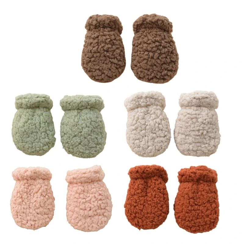 

Stylish Baby Mittens for Chilly Days Gentle Safe Baby Gloves Baby Winter Gloves Y55B