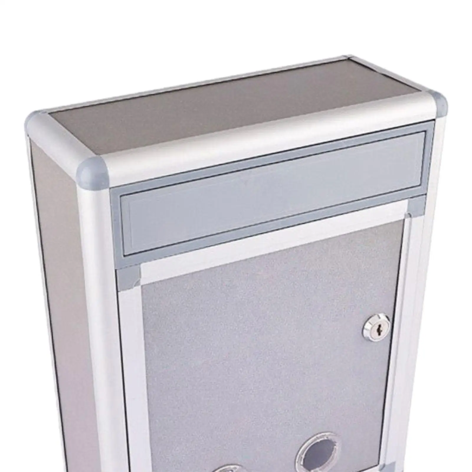 Wall Mount Mailbox Metal Weatherproof Replacement Secure Locking Mailbox