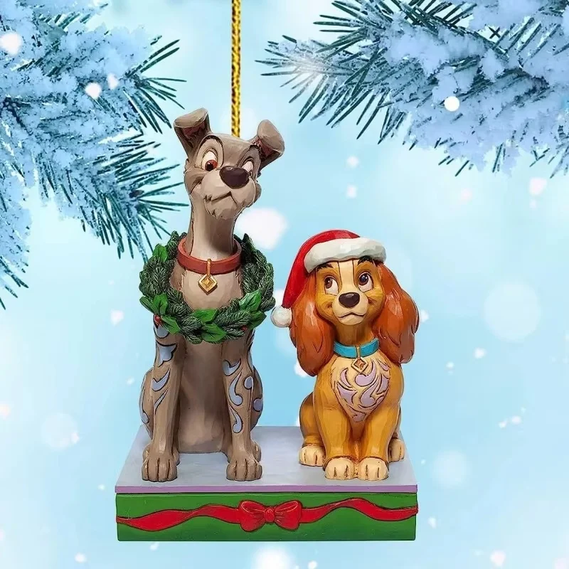 2024 Disney 2d Flat Action Anime Figure Mickey Minnie Mouse Xmas