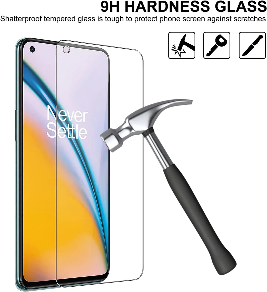 2/4Pcs For OnePlus Nord 2 5G Tempered Glass For Nord 2T Nord 2 Lite 5G Nord CE2 5G Screen Protector Glass — view 3