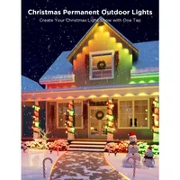 200ft with 120 RGBIC LED Lights for Daily and Accent Lighting, Permanent Outdoor Lights Pro 1