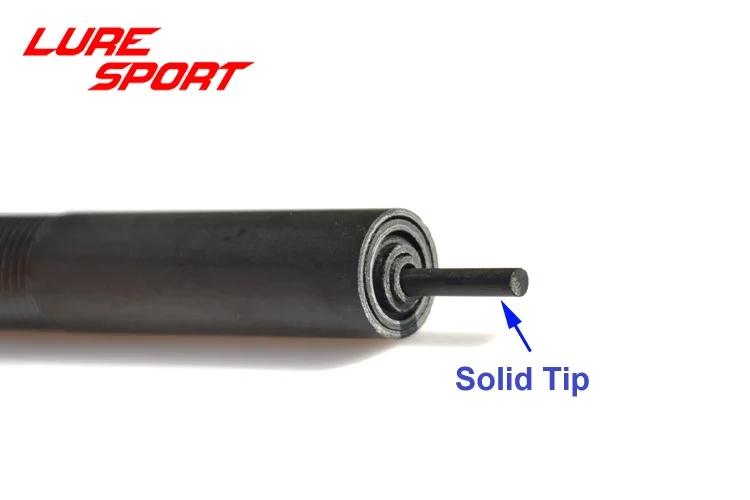 LureSport 2 Sets Matte 1.8m 6sections 2.1m 7sections 2.7m 8sections Carbon Solid Tip Travel Blank Rod Building Component_voghion.com