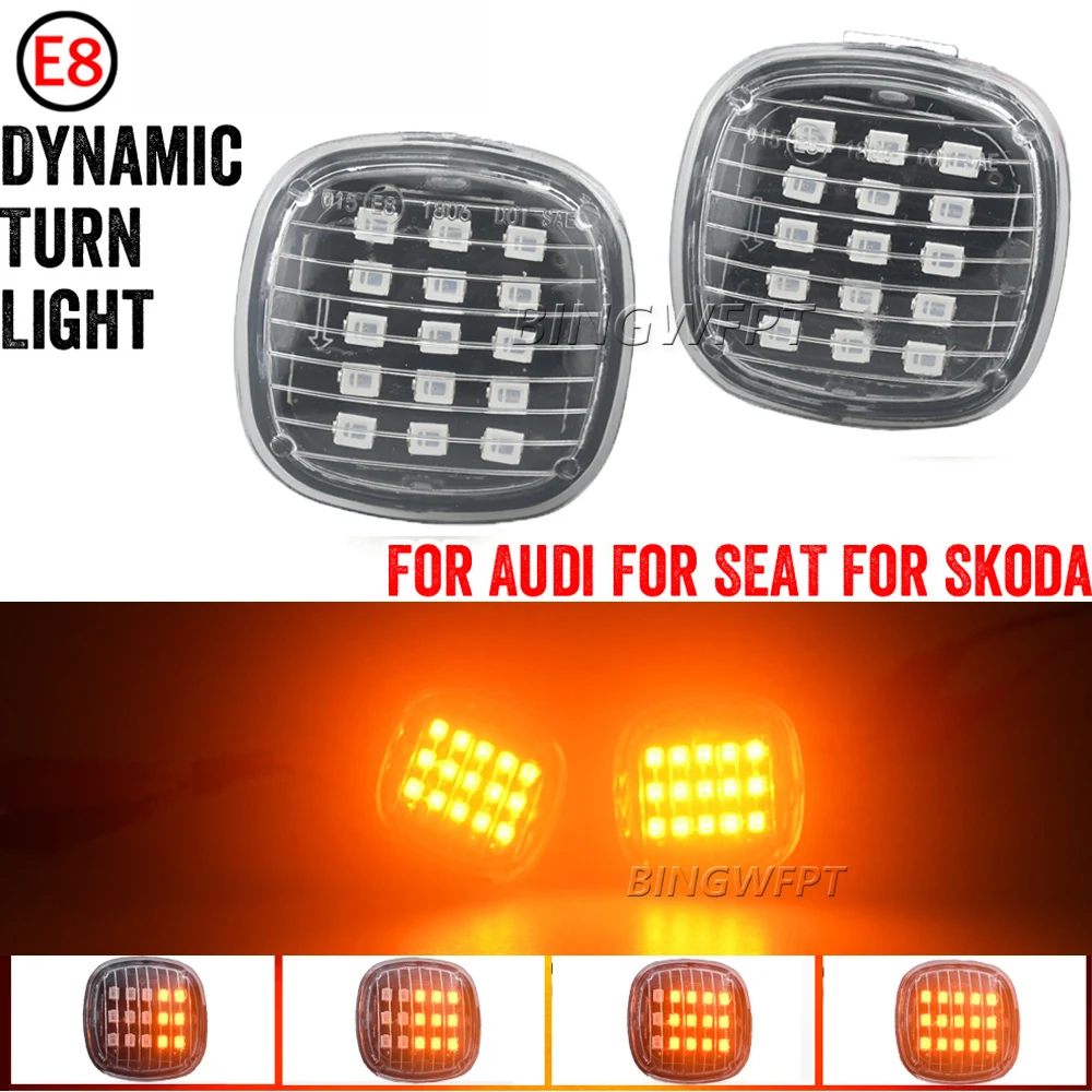 DoLED Indicatori Di Direzione Laterali A LED Canbus - Vetro Fumo, Nero, Compatibili Con Audi A3, A4, A8, Seat Ibiza, Skoda Fabia, Octavia - 5