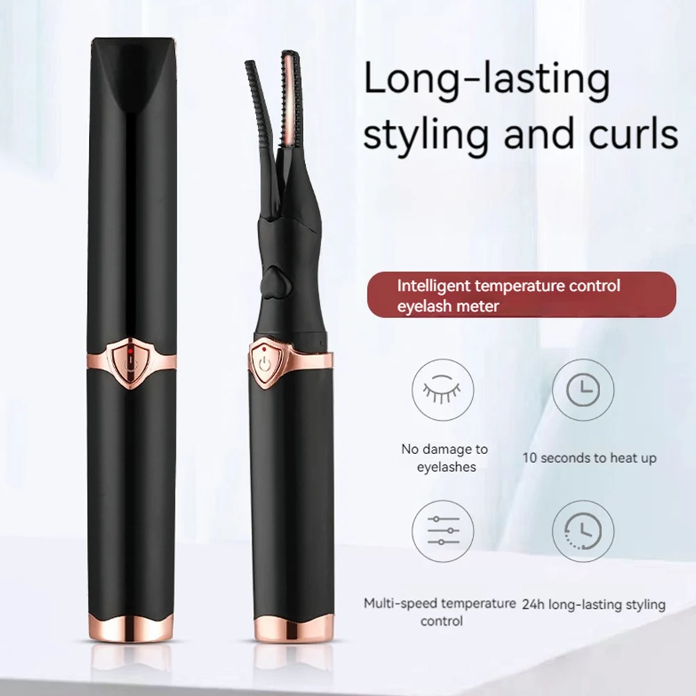 Heated Eyelash Curler 3 Heating Modes Eyelashes Curler Natural Curling 24H Long-Lasting Curl Makeup Tools Gift for Women Girls
