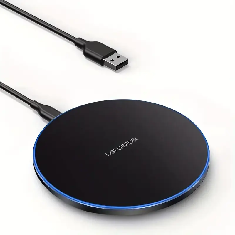 15W Desktop LED Wireless Charger Pad Phone Holder For iPhone 17 16 15 14 13 Pro Max Samsung Xiaomi Induction Fast Charging Stand - Image 8