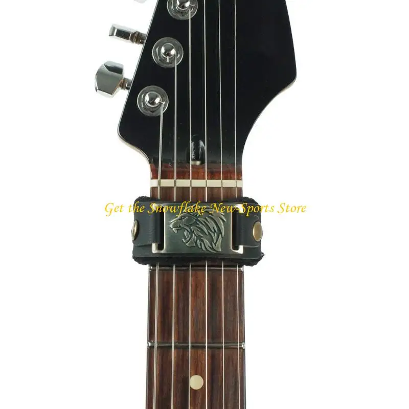E56D Gitarre String Muter Gitarre Griffbrett Stummschaltung Wraps Gitarre Bass Stumm Schalldämpfer Einstellbare Bass Stumm Teil – Detail 7