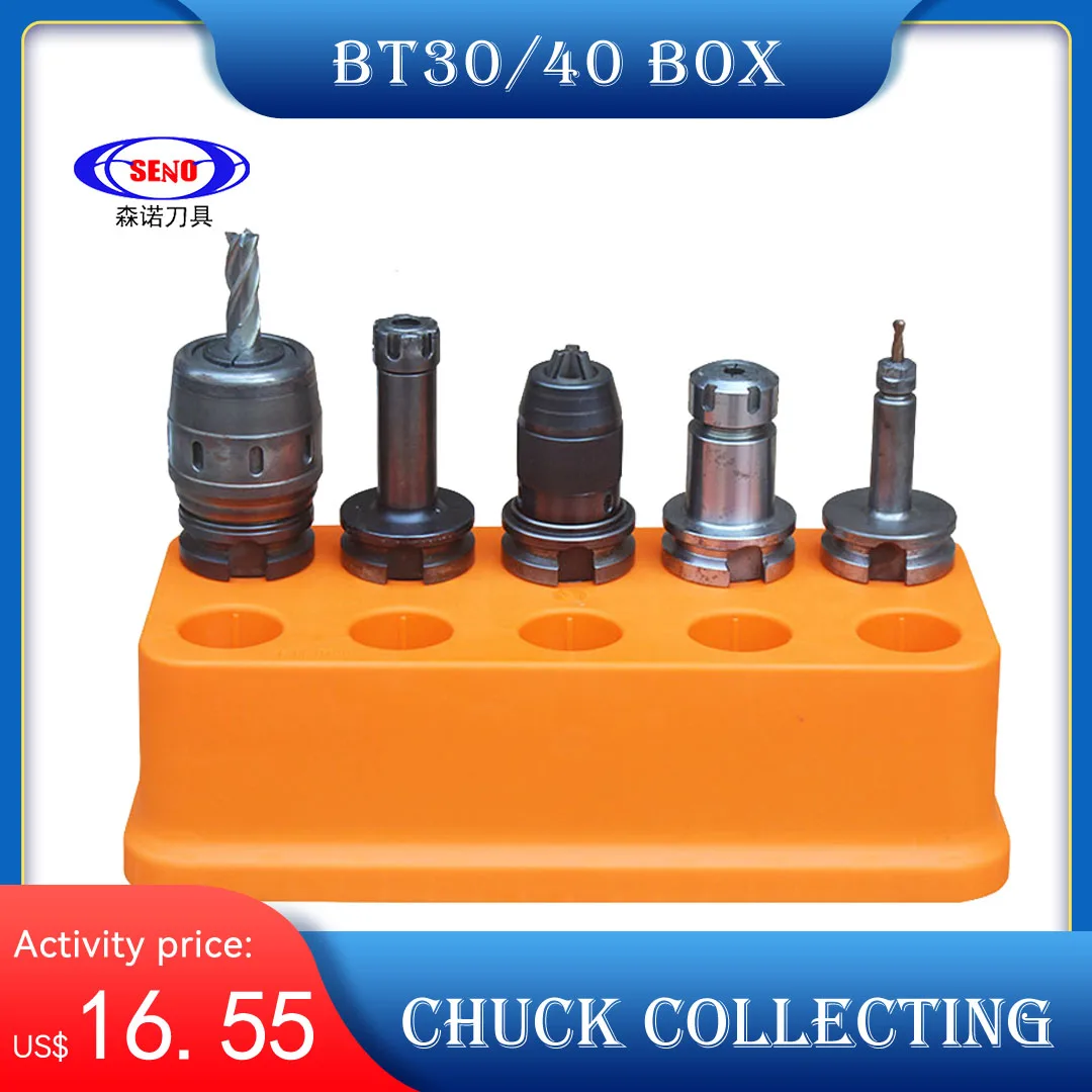 SENO BT30 Chuck Collection Box BT40 Tool Holder Plastic Storage Box Camshaft Parts Holder Box