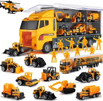 10-in-1 Construction Truck Toy Set 1