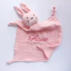 Name Personalized Embroidered Baby Soother Appease Towel Sleeping Baby Comforter Security Blanket Gift For Newbron Baby Newborn 1