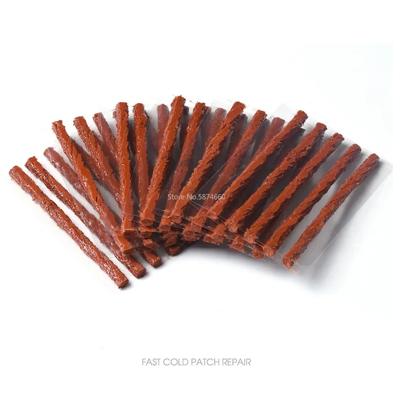 Tubeless Tire Repair Strips Auto Motorcycle Tubeless Tire Tyre Wheels Puncture Rubber Strip Repair Tools 20/10/5Pcs