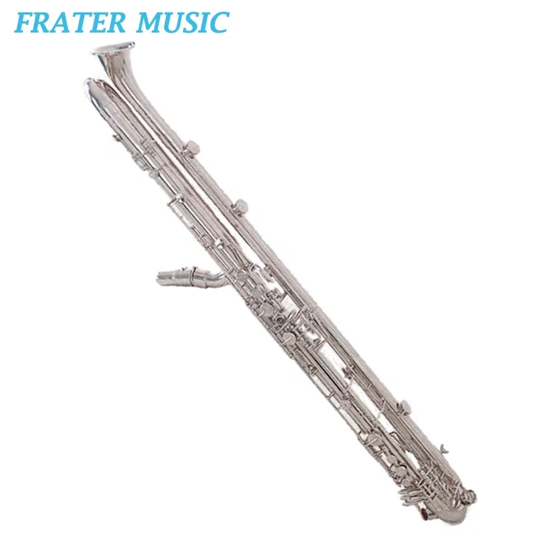 High Grade Cupronickel Body Nickel / Silver Plated Bb Tone Contrabass Metal Clarinet (JCL-710)