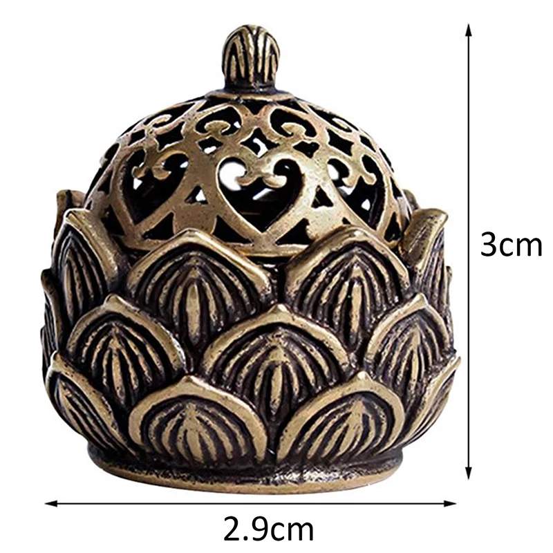Table Decorative Incense Burner Copper Incenser Holder Censer Desktop Ornament For Shop Office Home - Image 5