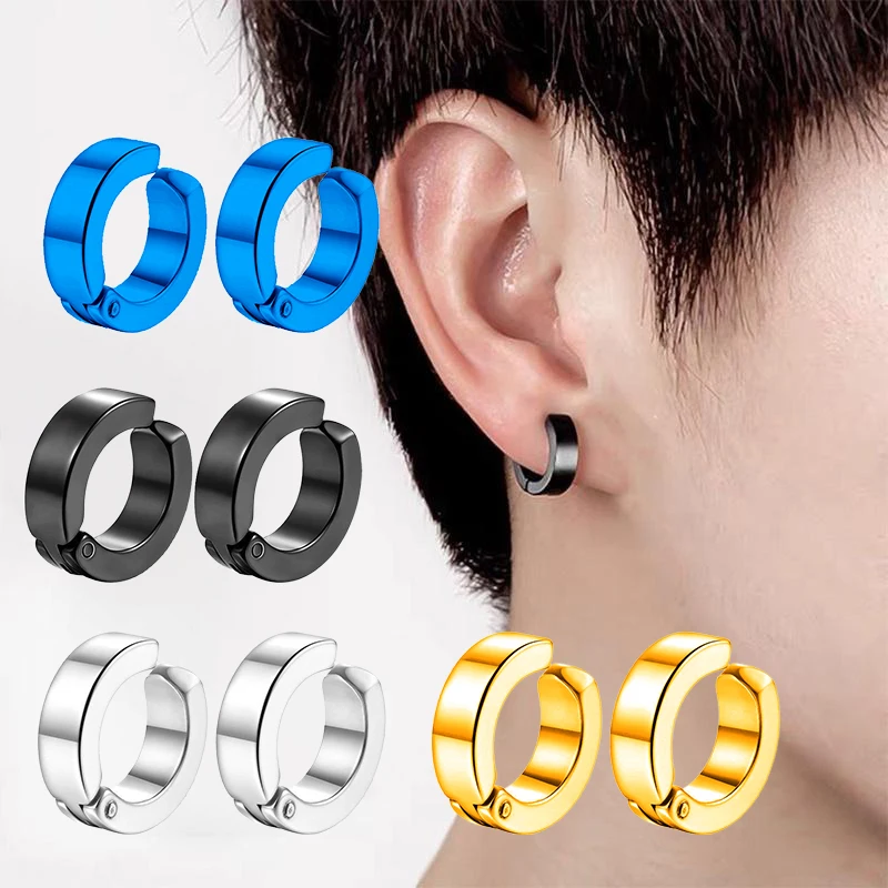 Ear Clip Earrings 2 Pcs For Men Women No Pierced