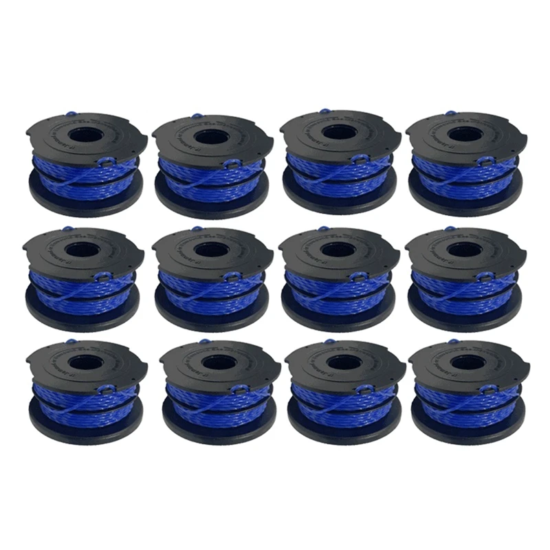 

12 Packs Replacement Spool Nylon Grass Head Plastic Replacement Spool For BLACK+DECKER A6441