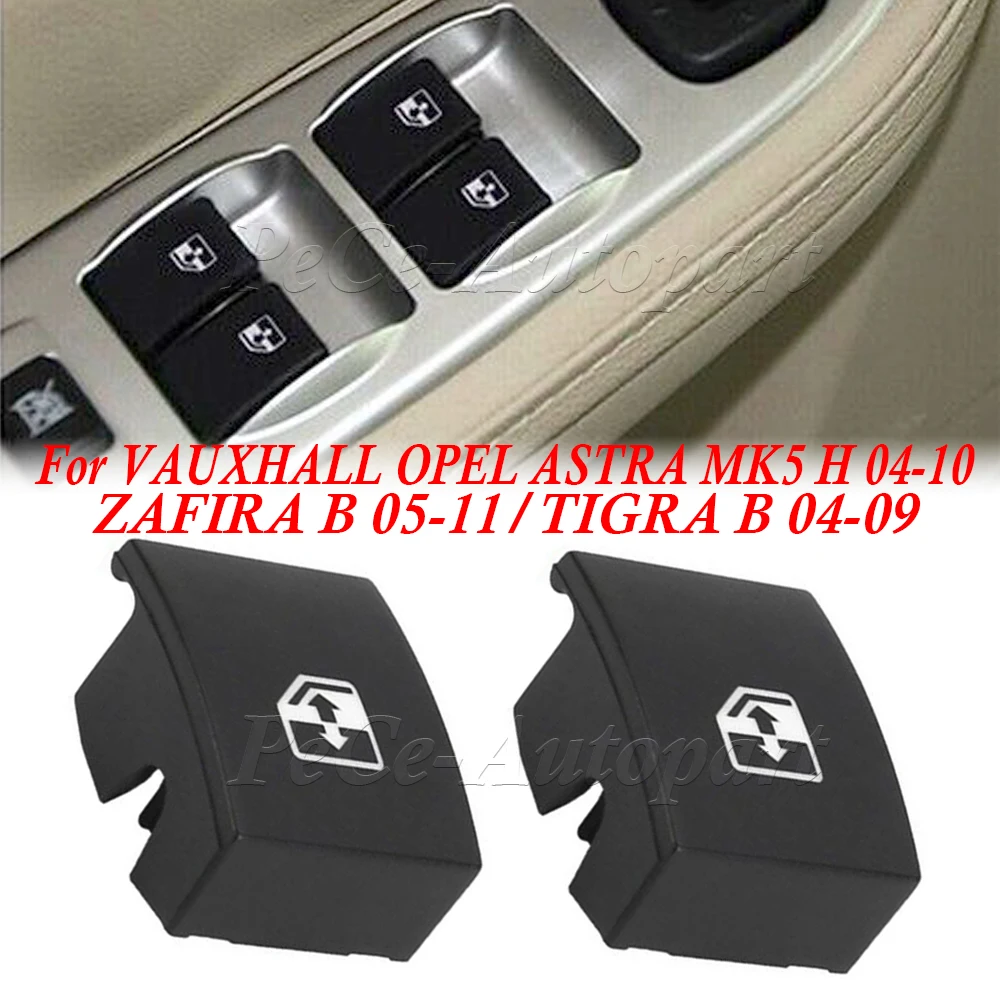 Cubierta De Botón De Interruptor De Ventana Eléctrica, 1/2 Piezas, Para Vauxhall Opel Astra Mk5 H 04-10 Zafira B 05-11/Tigra B 04-09, 13228881, 624045