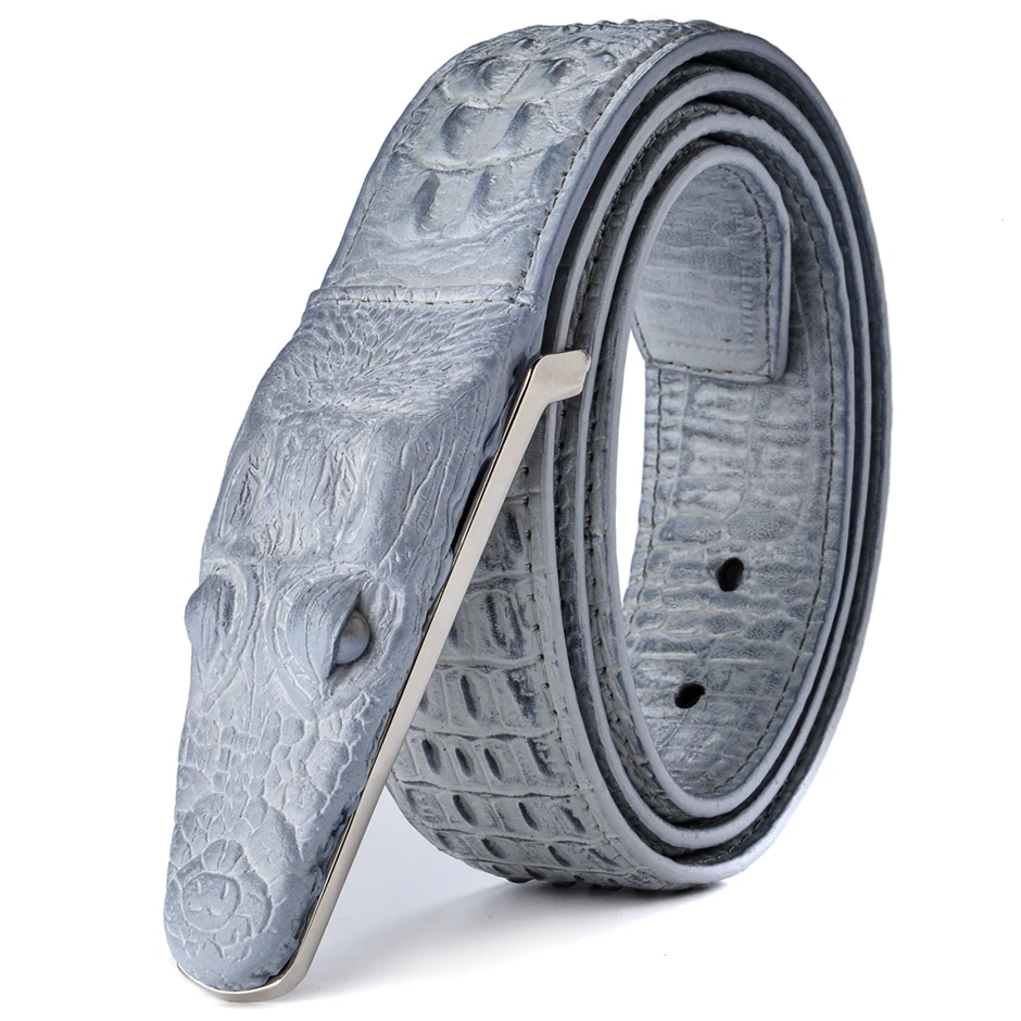 Leather Belt Mens Belt Mens Luxury Leather Designer Belt Crocodile